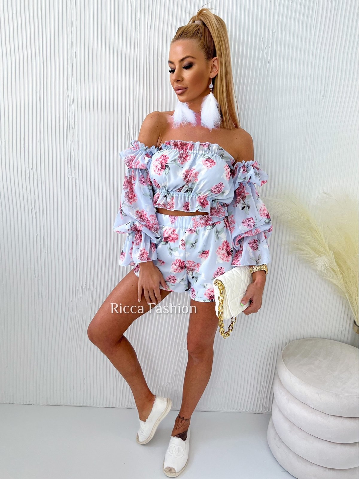 Komplet LOVE by Ricca, blue flower 09