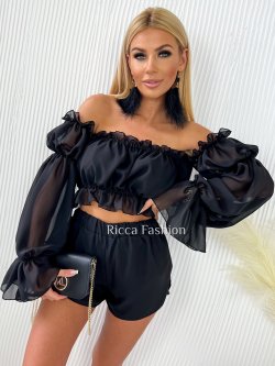 Komplet LOVE by Ricca, czarny