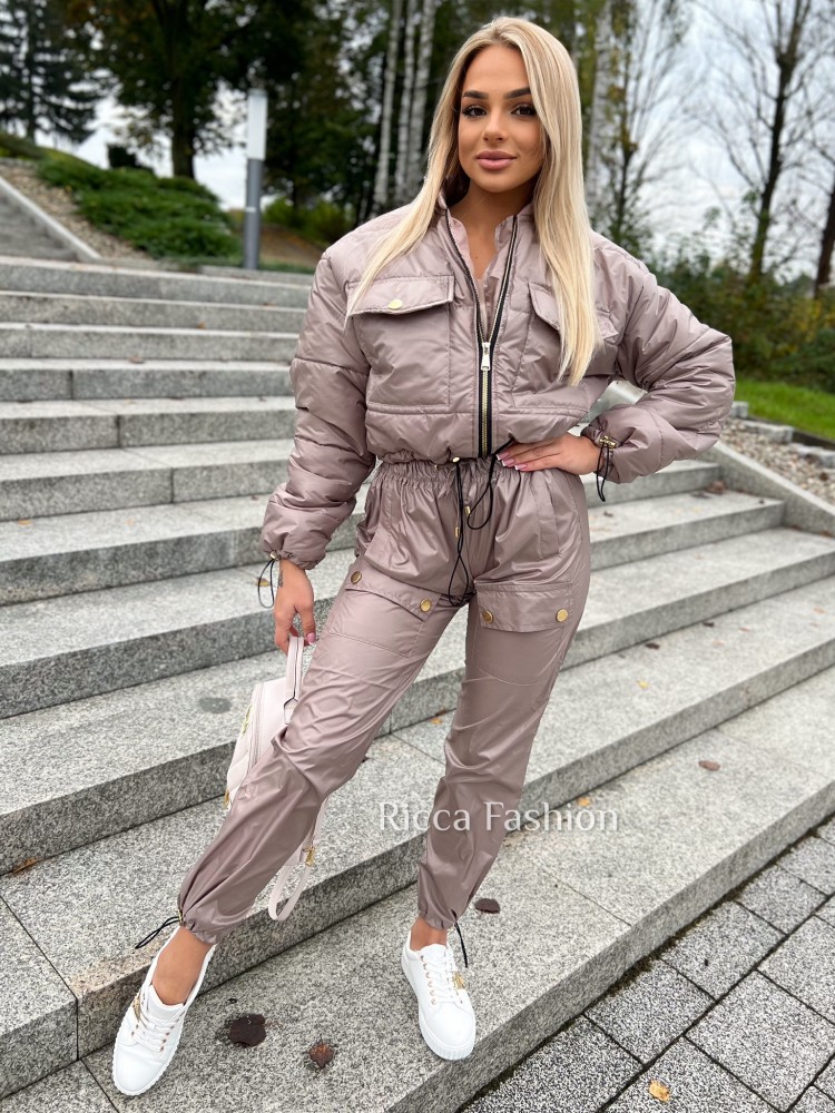 Spodnie/bojówki LORENZO by Ricca, cappuccino