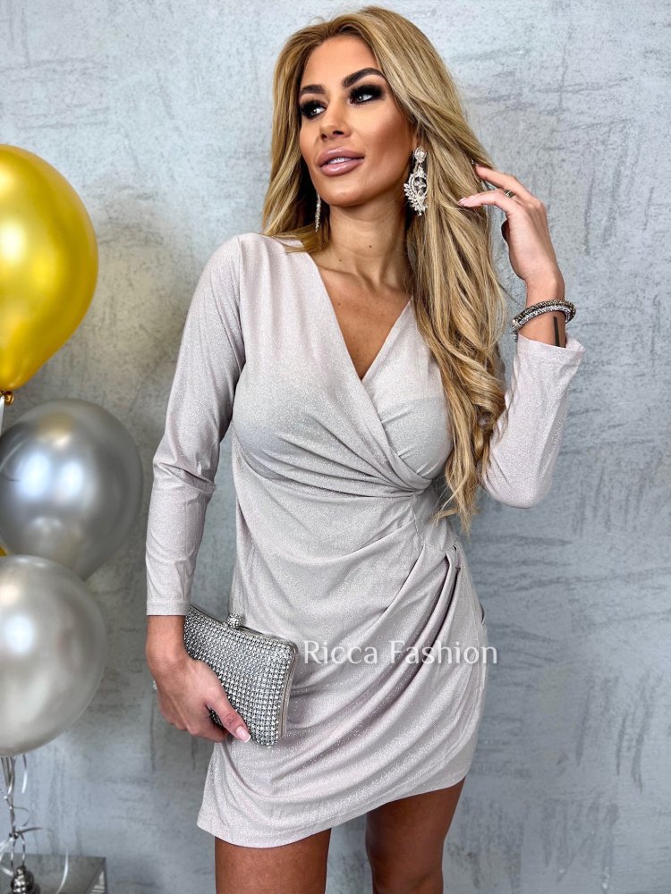 Sukienka LOVE by Ricca, szampańska