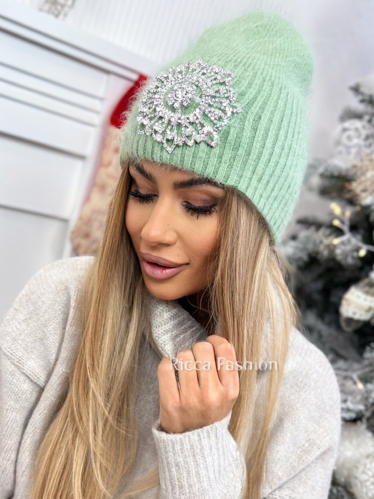 Czapka SNOWY, matcha