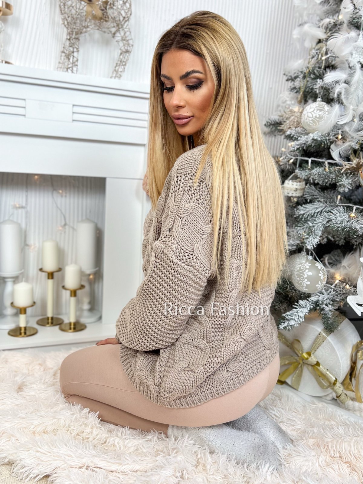 Sweter NICHOLAS, cappuccino