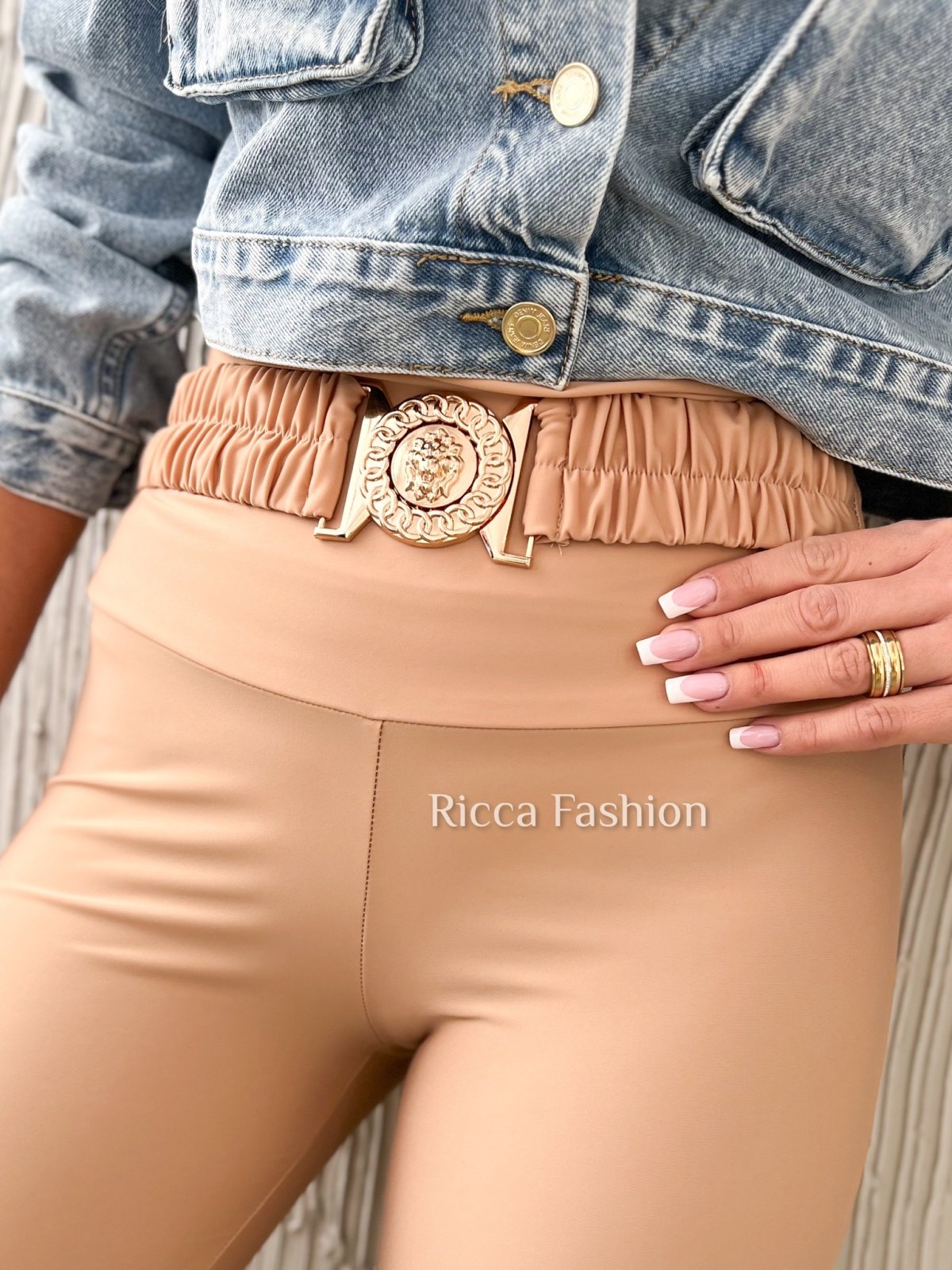 Legginsy VERSO by Ricca, beige verso