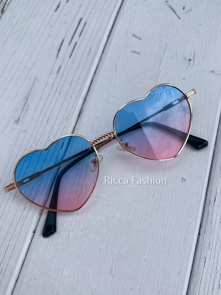 Okulary przeciwsłoneczne LOVE EYES, blue/pink