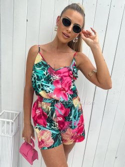 Komplet satynowy MALAGA by Ricca, turquoise wild 1