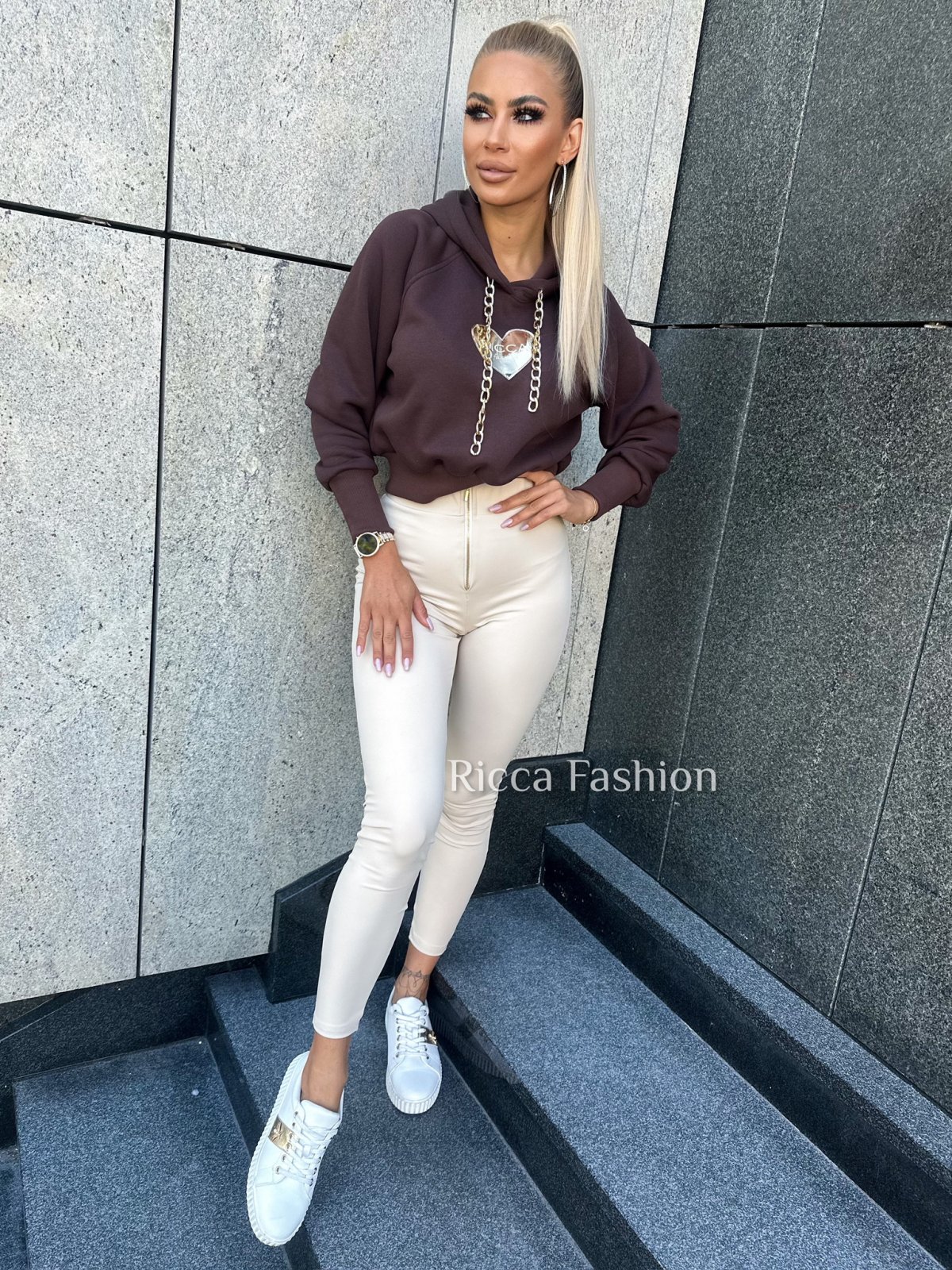 Legginsy push up SISI by Ricca, beige