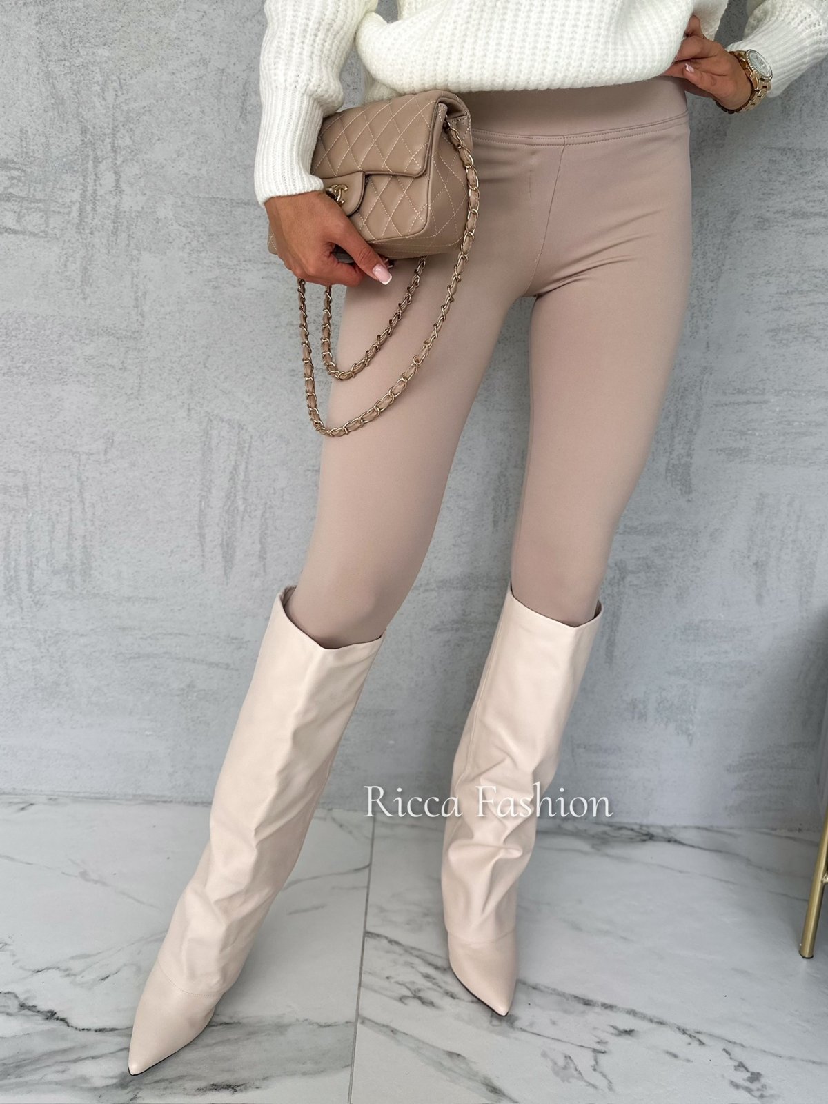 Legginsy SILK, beige
