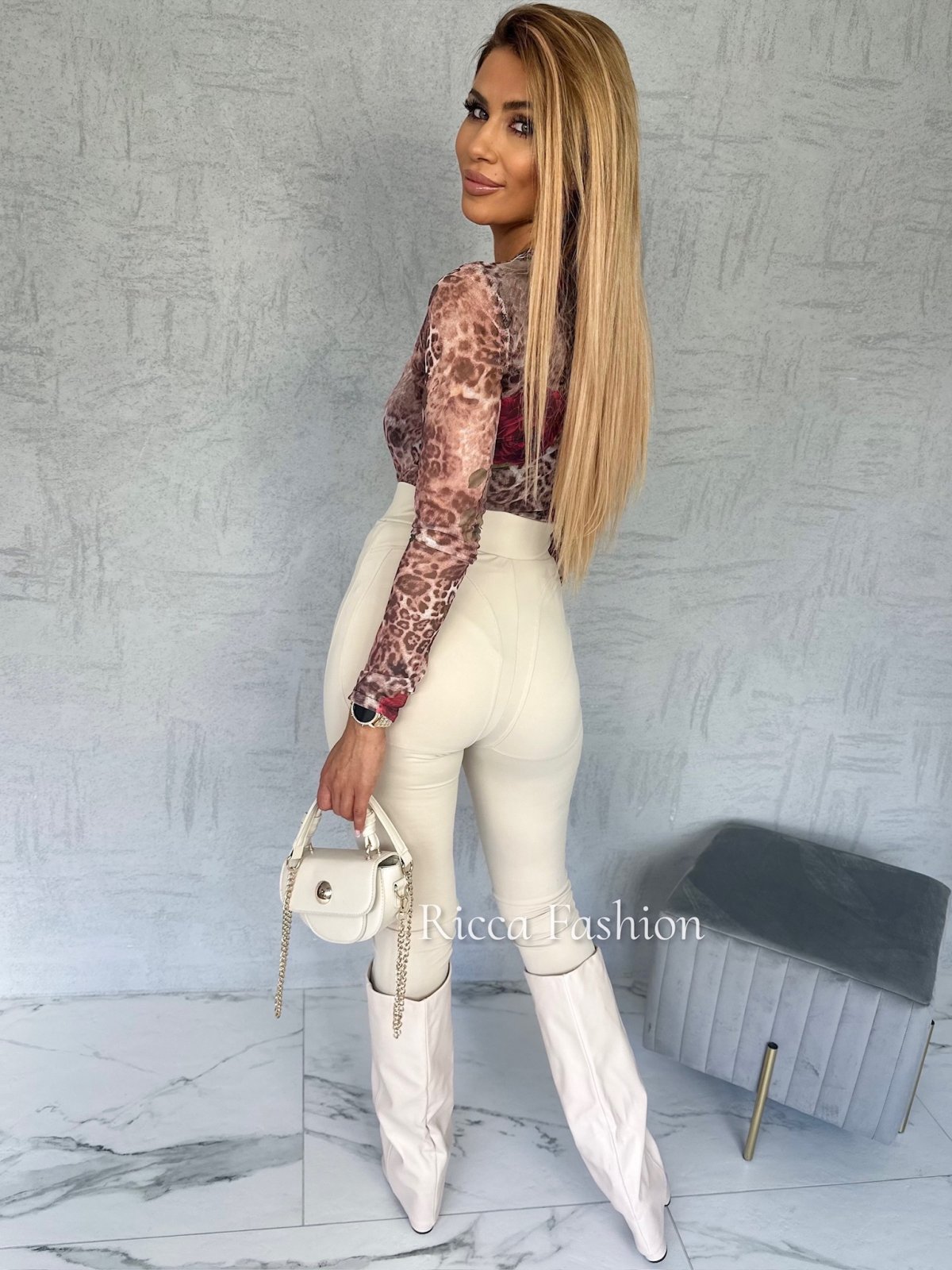 Legginsy push up SISI by Ricca, beige