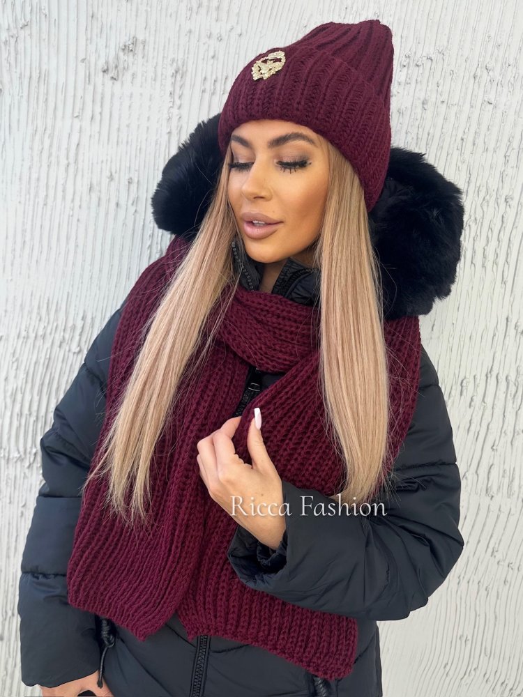 Komplet czapka+szalik APIS,...