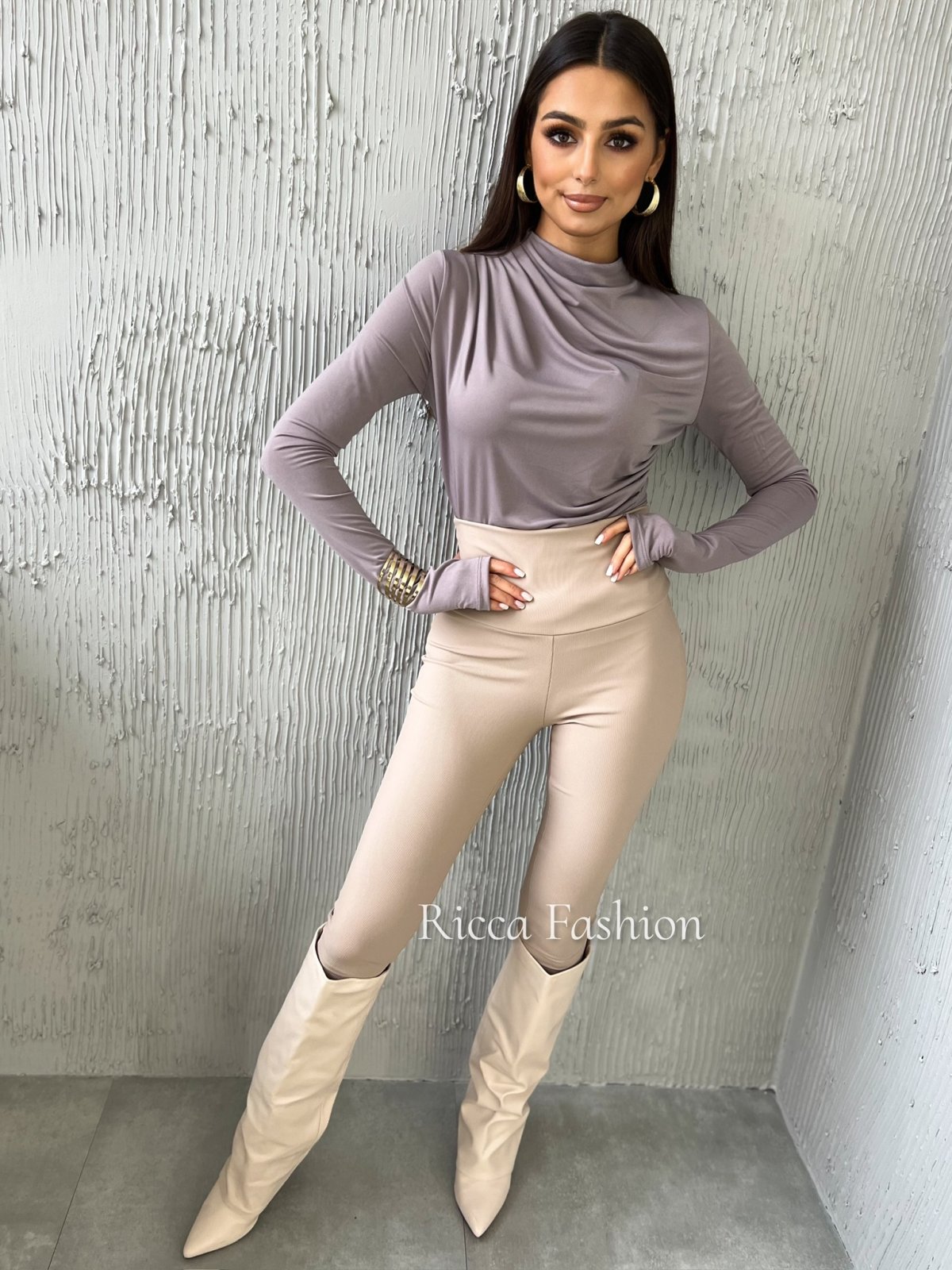 Bluzka ELENETTE, cappuccino