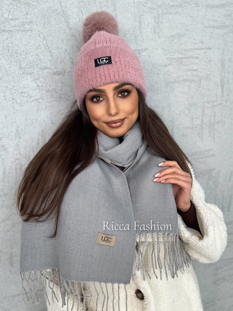 Czapka zimowa alpaka IVY, powder