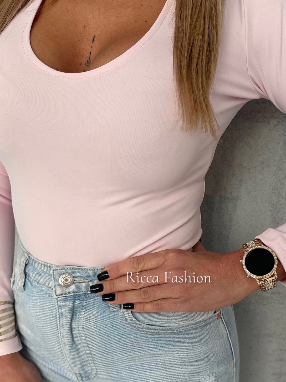 Bluzka AMANDA by Ricca, pastel pink