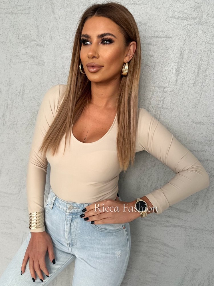 Bluzka AMANDA by Ricca, beige