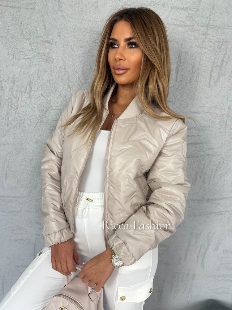 Kurtka pikowana HUDSON, beige