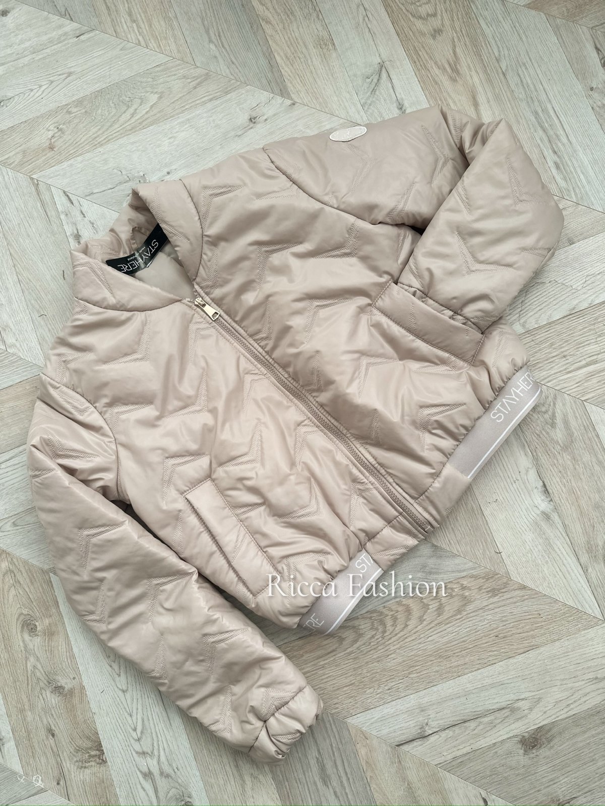 Kurtka pikowana HUDSON, beige