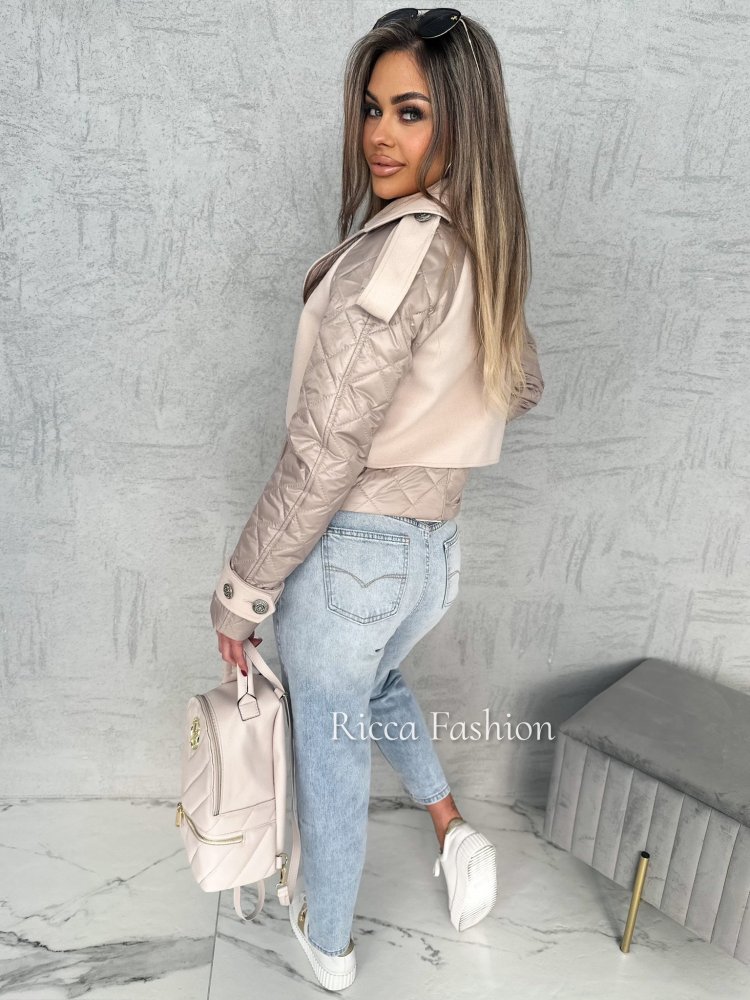 Kurtka wiosenna z wełną...