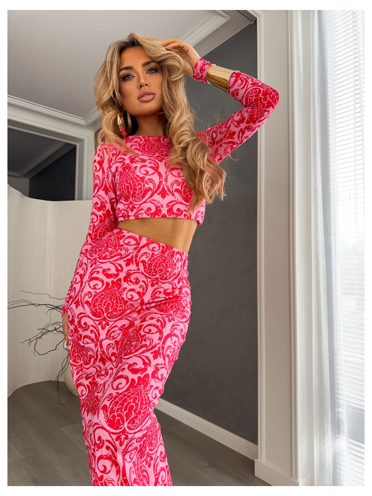 Bluzka LINDA, koral-róż