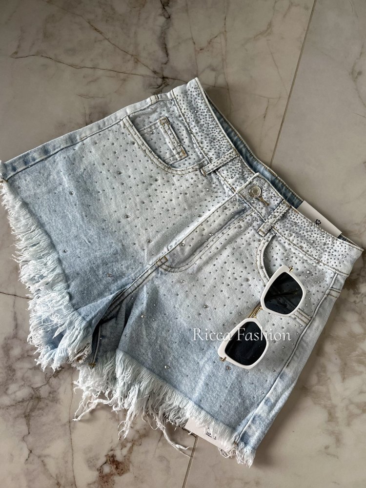 Szorty jeansowe CRISTAL,...