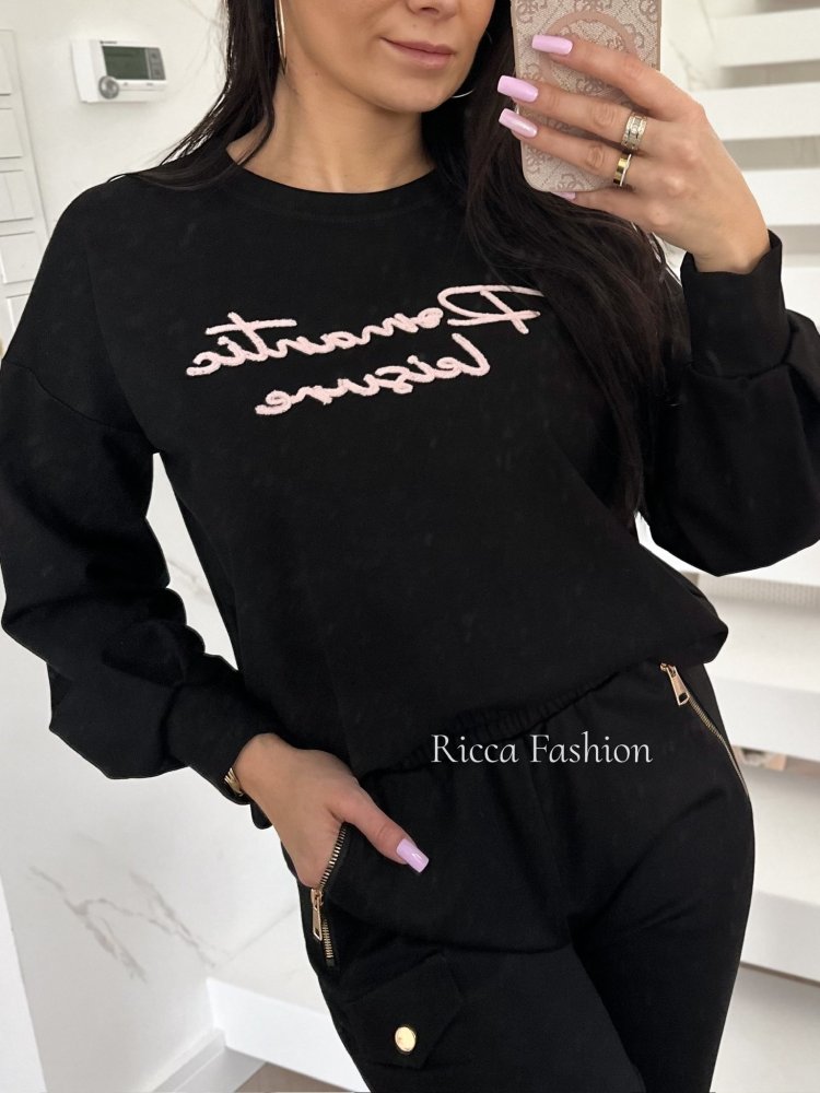 Bluza dresowa LEISURE, black
