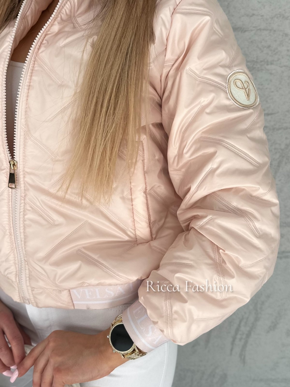 Kurtka pikowanaBLANCA, light pink