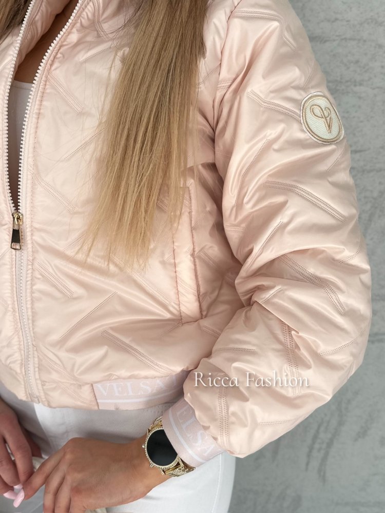 Kurtka pikowanaBLANCA, light pink