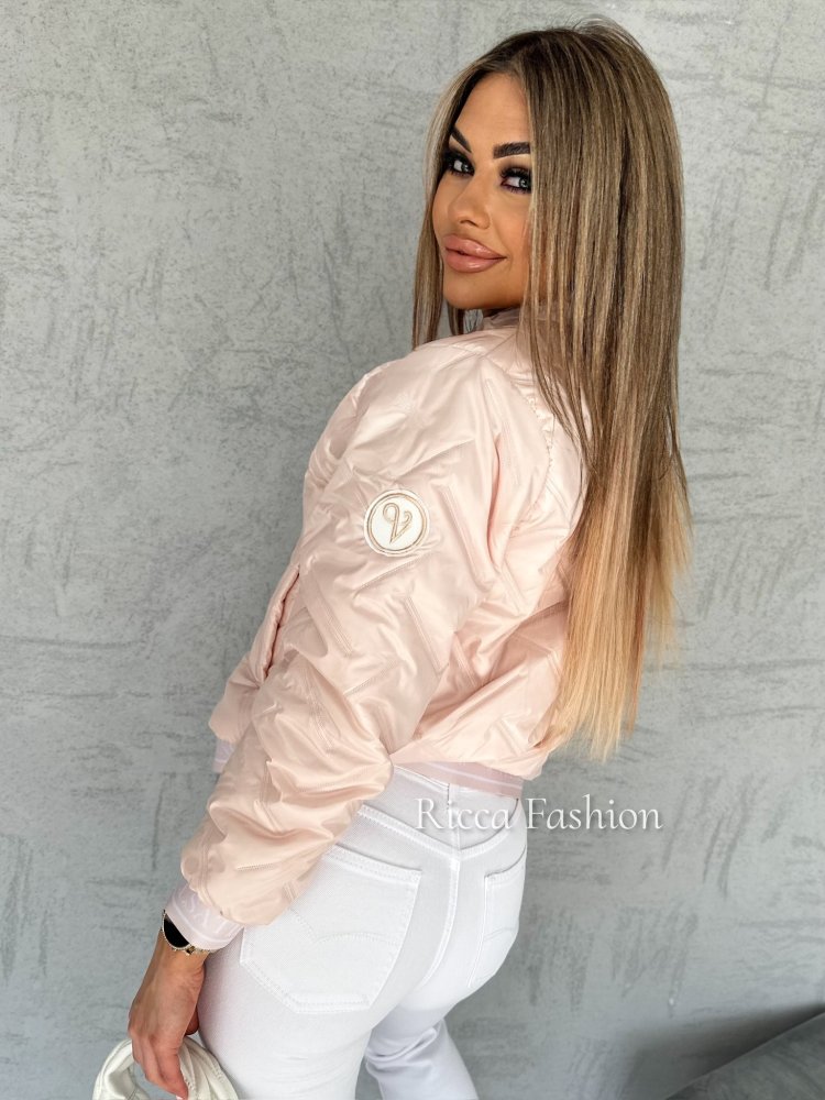 Kurtka pikowanaBLANCA, light pink