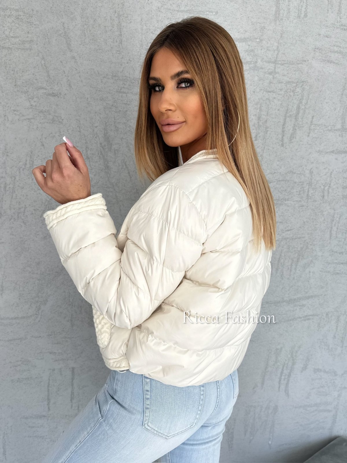 Kurtka puchowa MADDY, nude