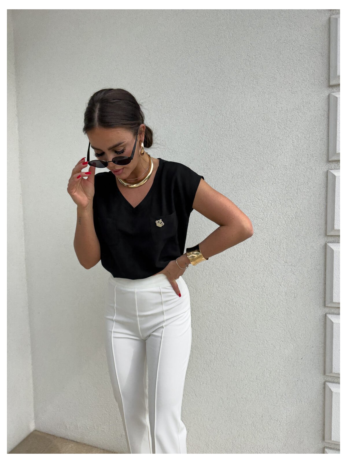 Bluzka KIESZONKI, czarna