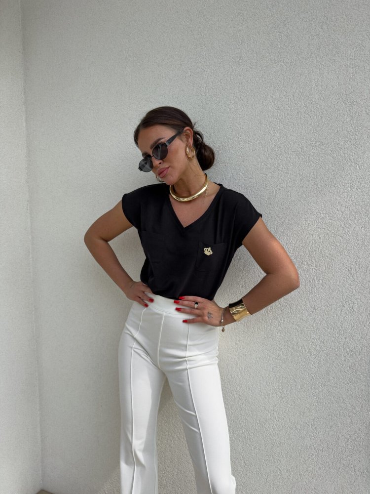 Bluzka KIESZONKI, czarna