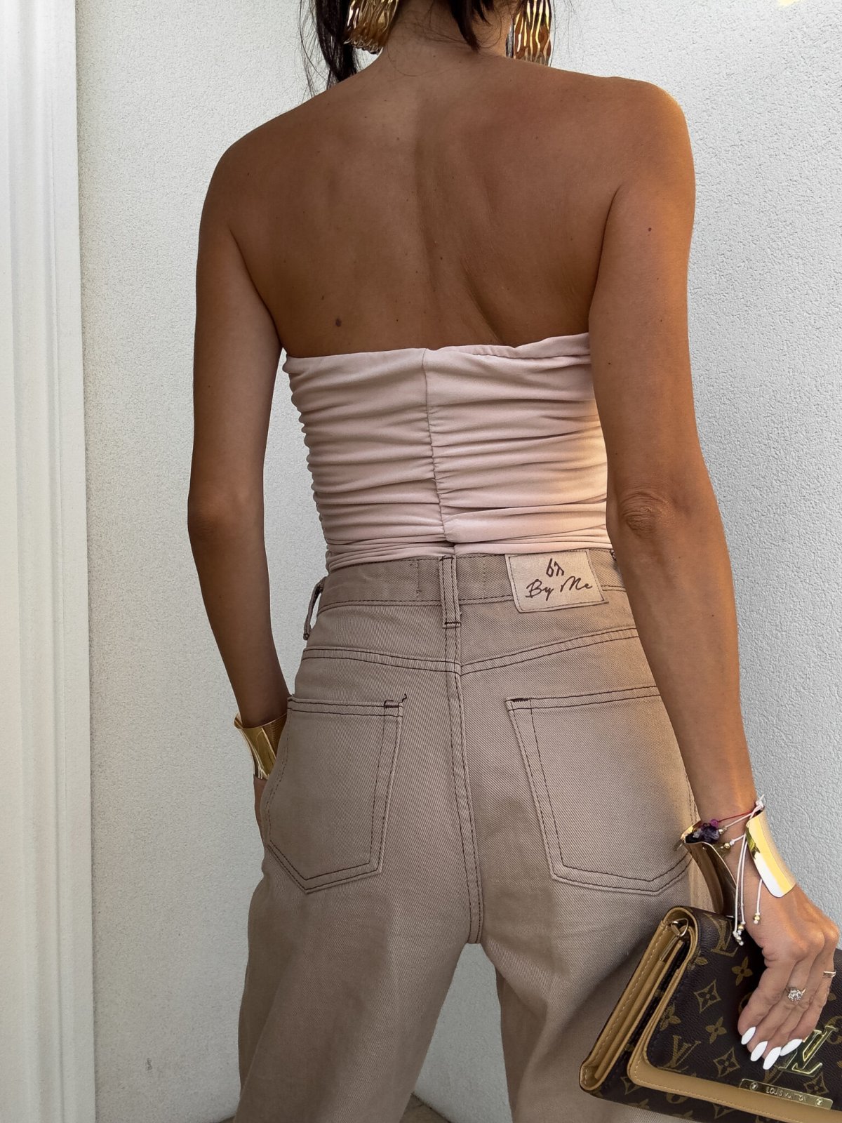 Top z wiskozy MAVEN, beż