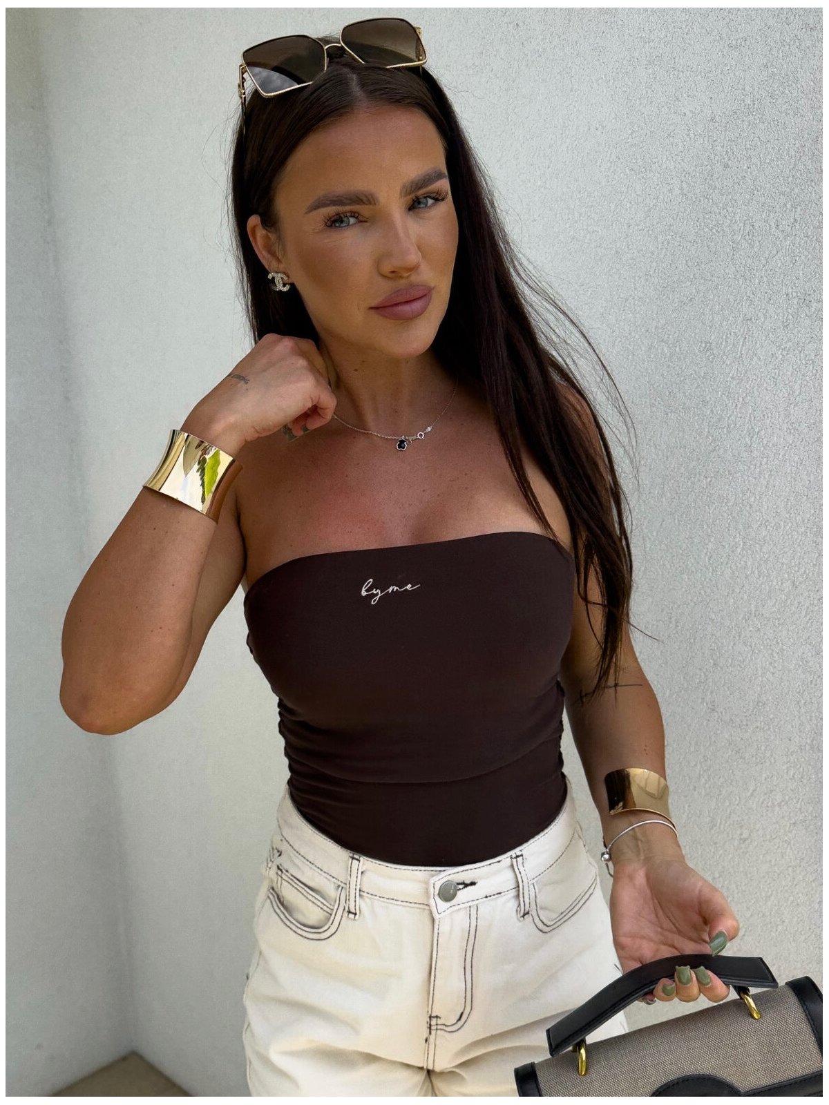 Top z wiskozy MAVEN, czekolada