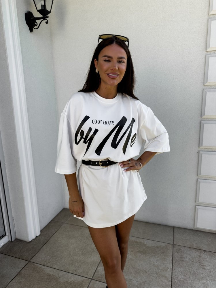 T-shirt/sukienka COLA, ecru