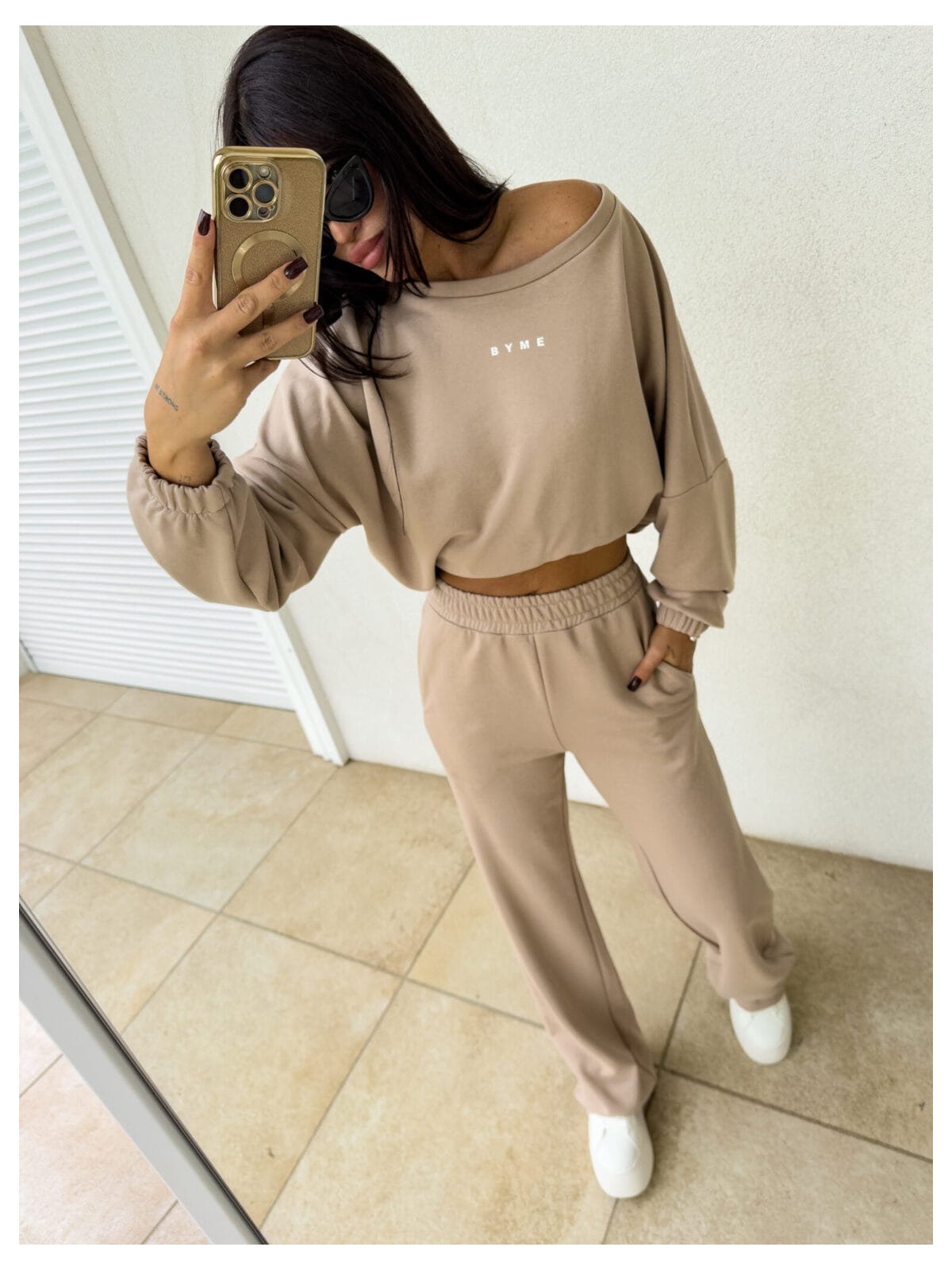 Komplet dresowy SYDNEY, ciepły beż