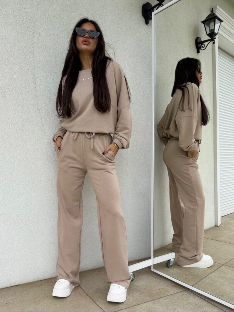 Komplet dresowy SYDNEY, ciepły beż