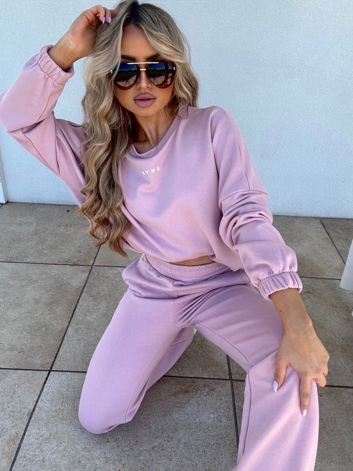 Komplet dresowy SYDNEY, brudny róż