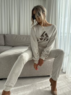 Komplet dresowy LUXIT, melange