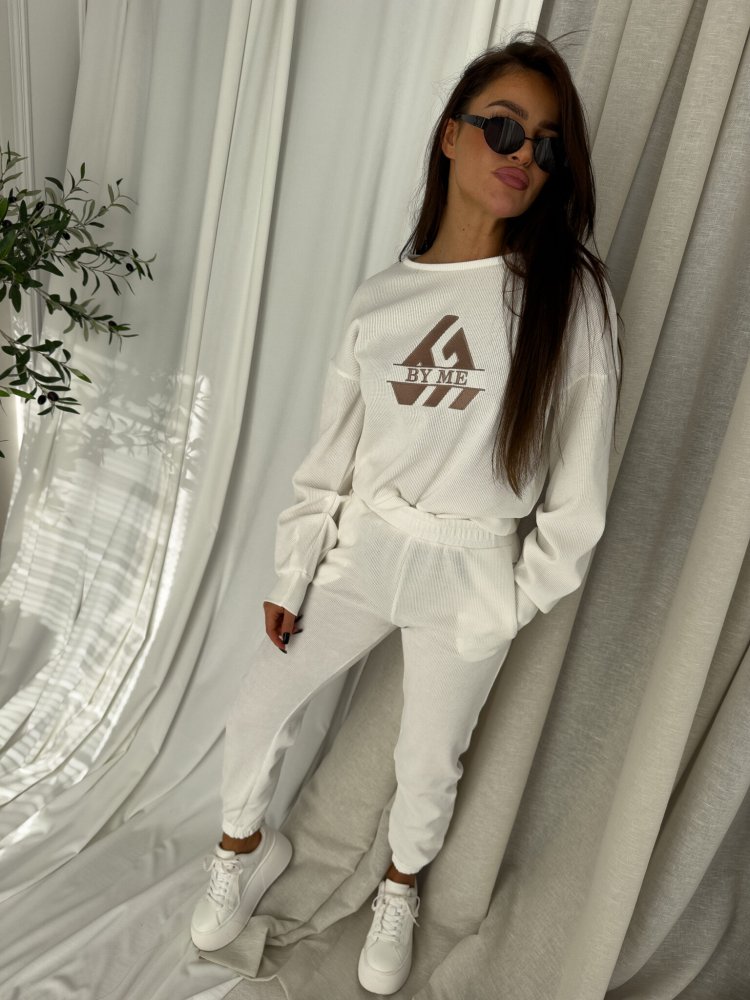 Komplet dresowy LUXIT, ecru