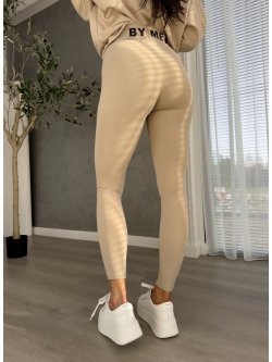 Legginsy GYM TIME, jasny beż