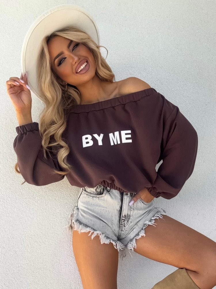 Bluza dresowa UNDER, czekolada