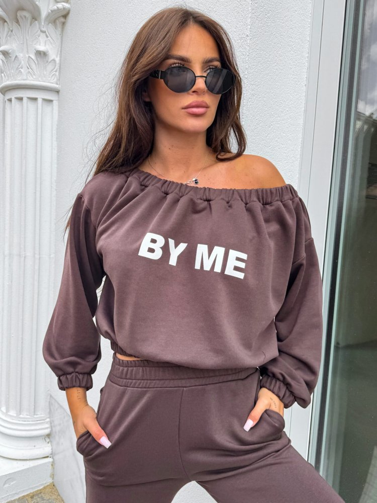 Bluza dresowa UNDER, czekolada