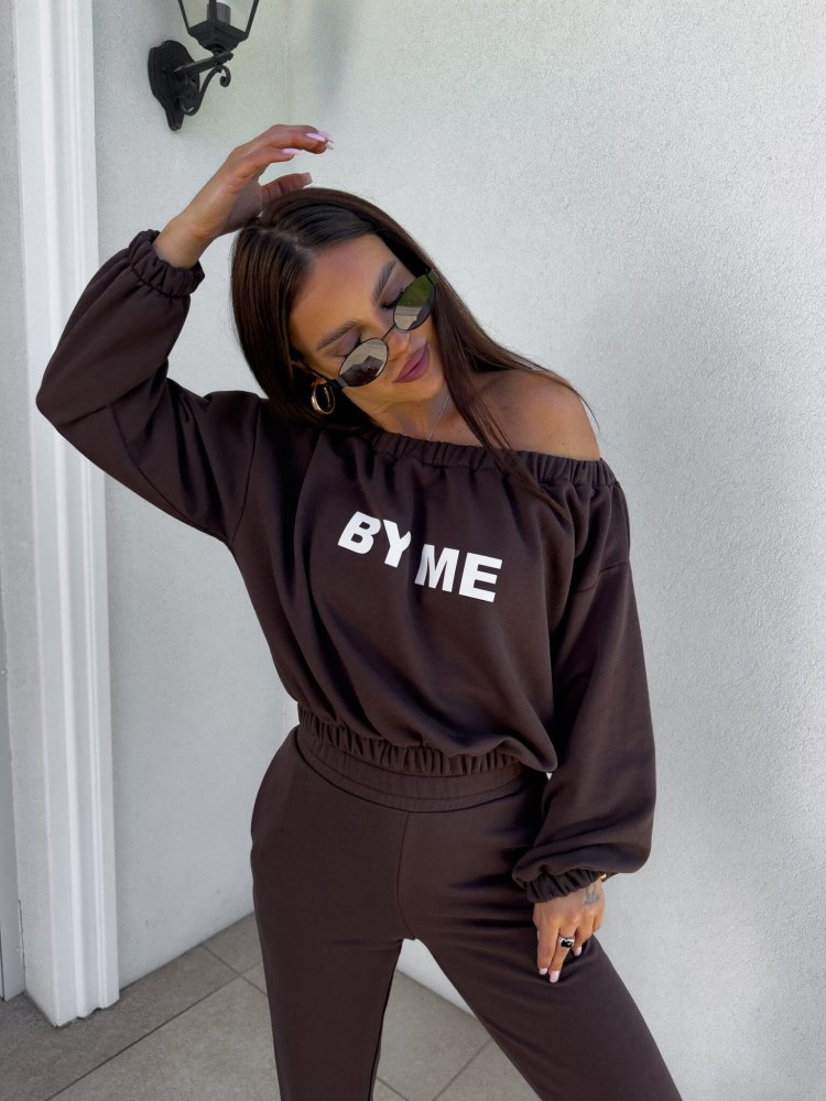 Bluza dresowa UNDER, czekolada