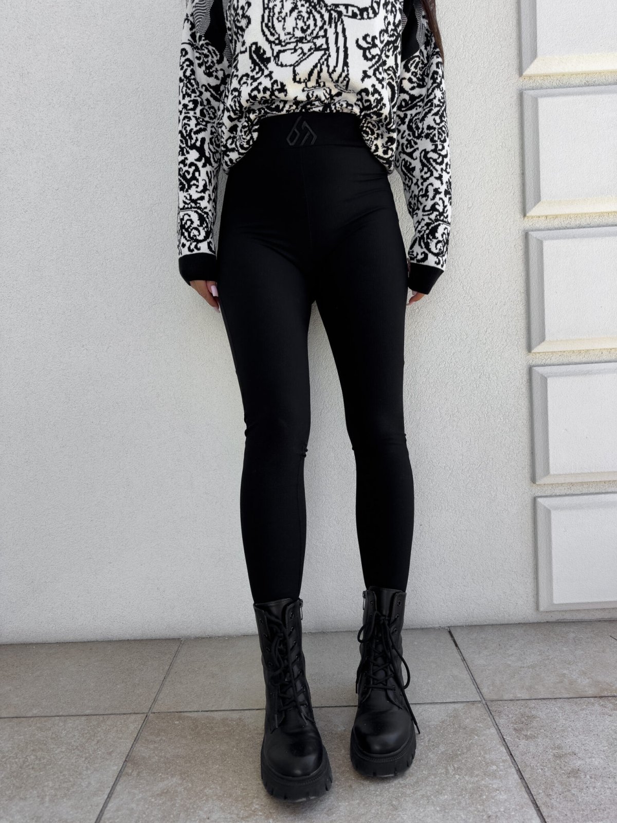 Legginsy FIT logo, czarne