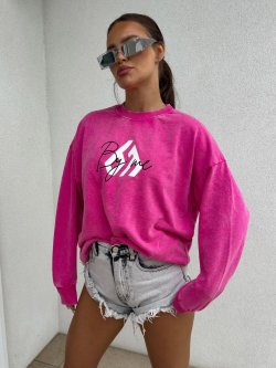 Bluza dresowa MONETTE, różowa