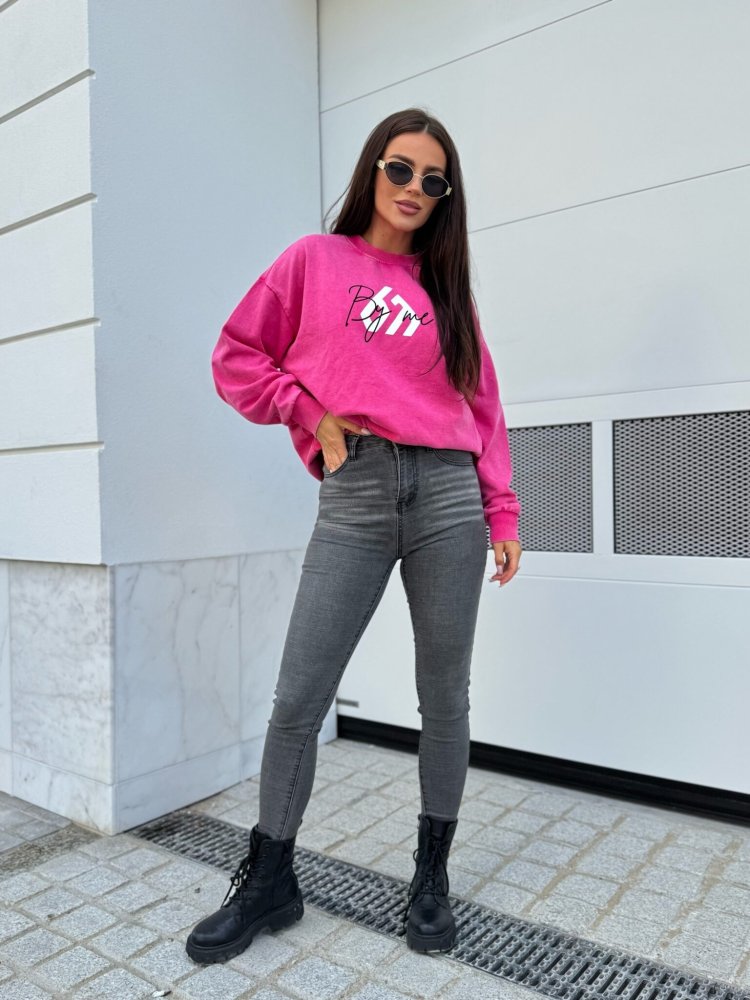 Bluza dresowa MONETTE, różowa