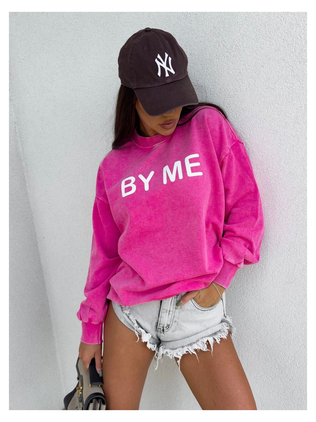 Bluza dresowa DOSE, róż