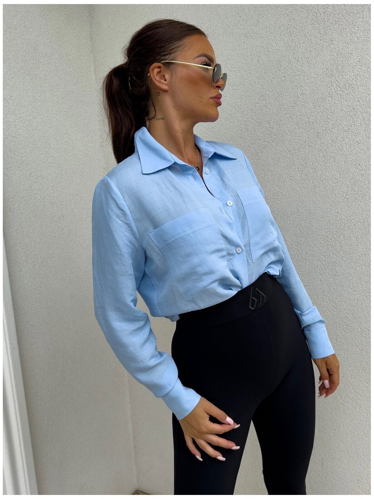 Koszula GOSSIP, niebieska