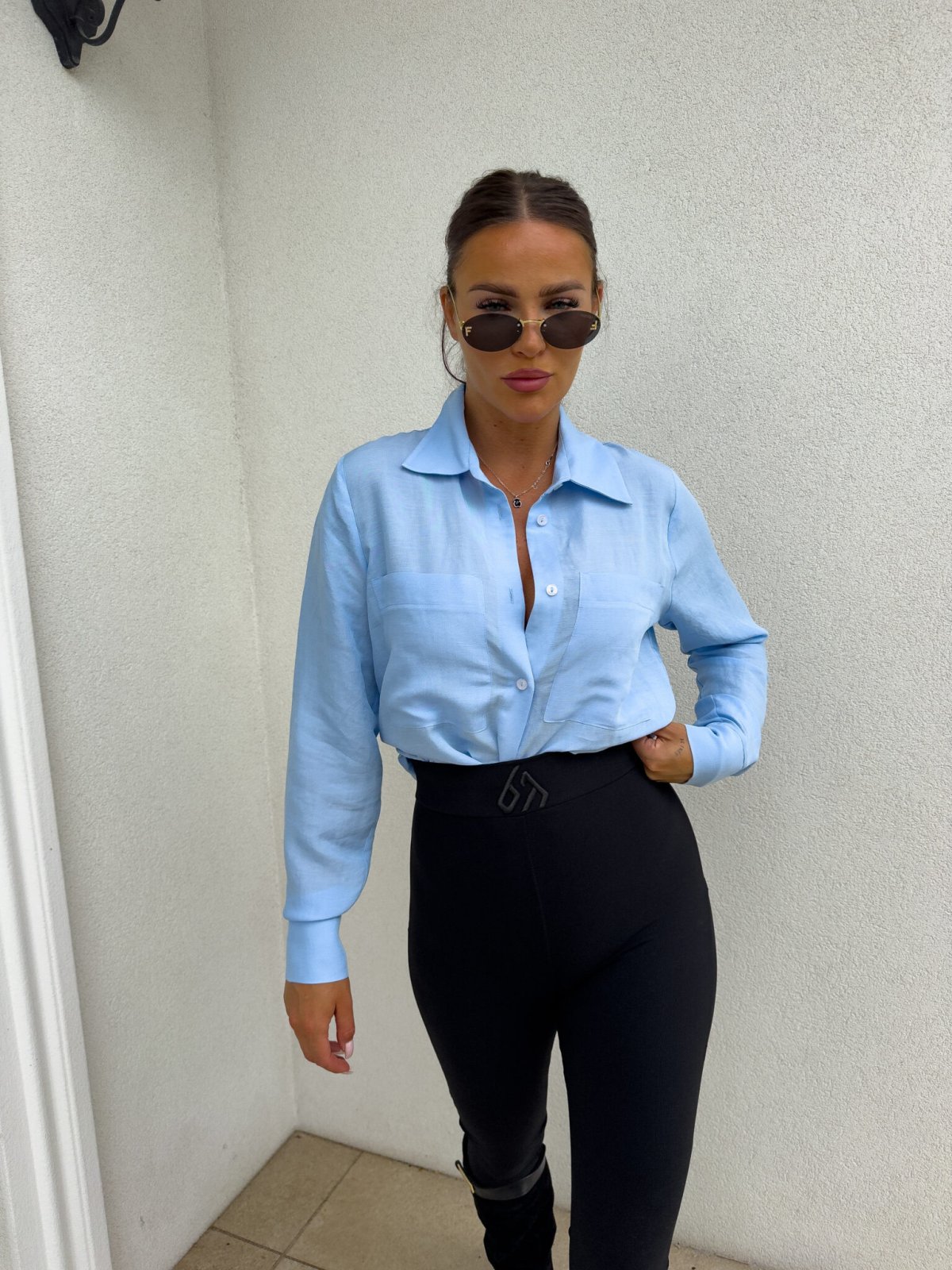 Koszula GOSSIP, niebieska