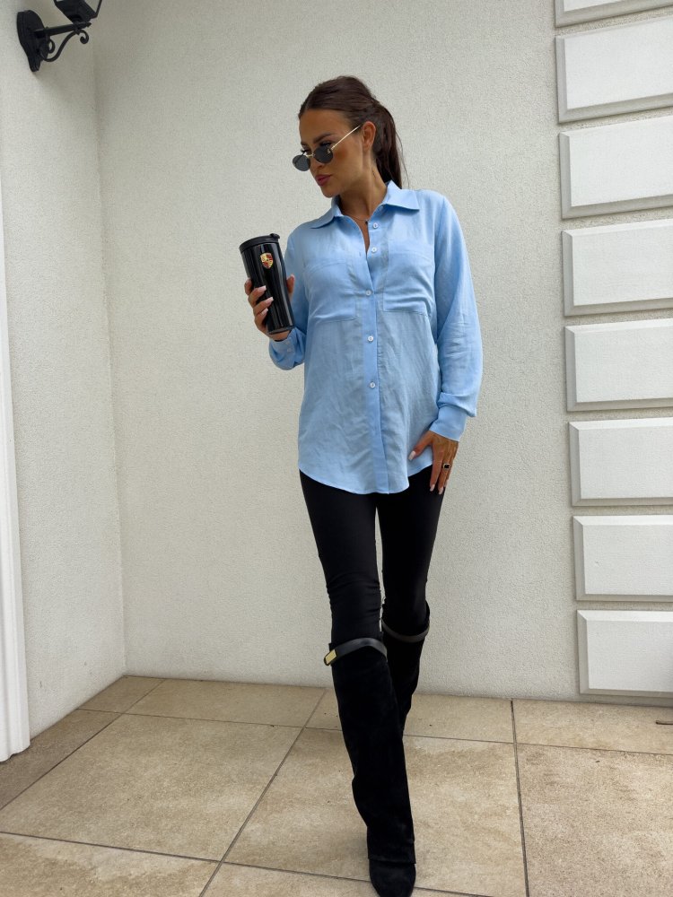 Koszula GOSSIP, niebieska