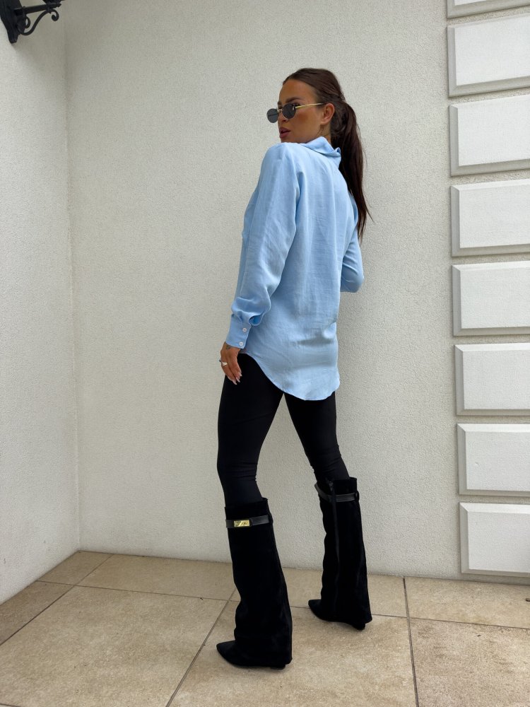 Koszula GOSSIP, niebieska