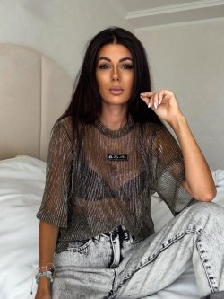 T-shirt MARMARIS, black/gold